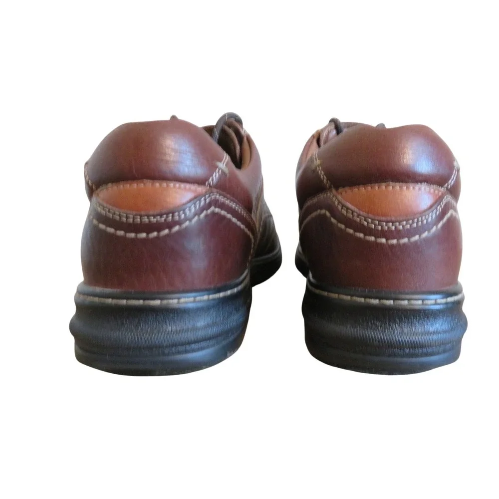 Johnston & Murphy XC4 Brown Leather Waterproof Moc Toe Shoes 25-2844 Mens 11M